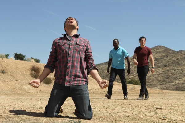 MTV_NEW GIRL_ Nick (Jake Johnson), Winston (Lamorne Morris), Schmidt (Max Greenfield)