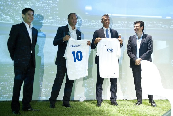 Diego Londono, Pierluigi Casiraghi, Hernan Crespo e Jesus Perezagua