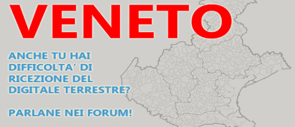 Difficoltà di ricezione in Veneto? | Digitale terrestre: Dtti.it