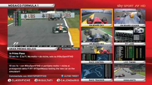 Automobilismo: "La Formula 1 su Sky", tutte le informazioni sulla programmazione | Digitale terrestre: Dtti.it