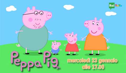 Su Rai Yoyo continua il successo del cartone "Peppa Pig" | Digitale terrestre: Dtti.it