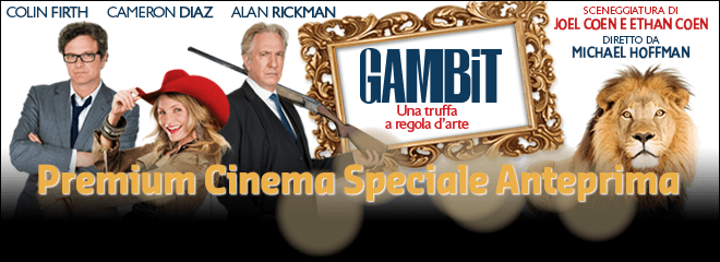 Speciale anteprima "Gambit" su Premium Cinema | Digitale terrestre: Dtti.it