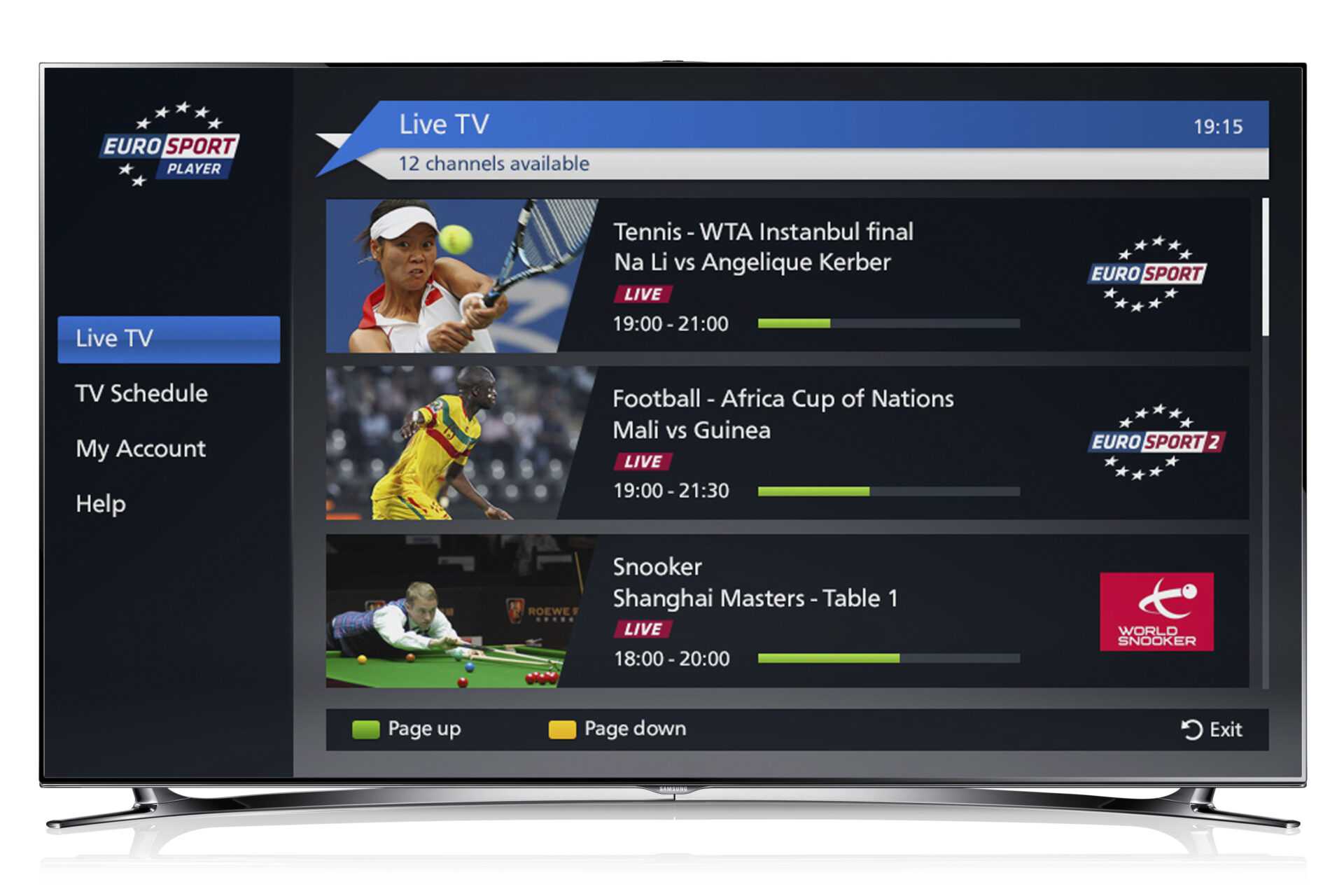 L'Eurosport Player sbarca anche su Samsung Smart Tv | Digitale terrestre: Dtti.it