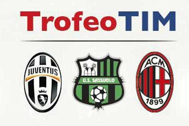 Trofeo TIM: Juventus - Milan - Sassuolo, diretta su Canale 5 in HD e streaming | Digitale terrestre: Dtti.it
