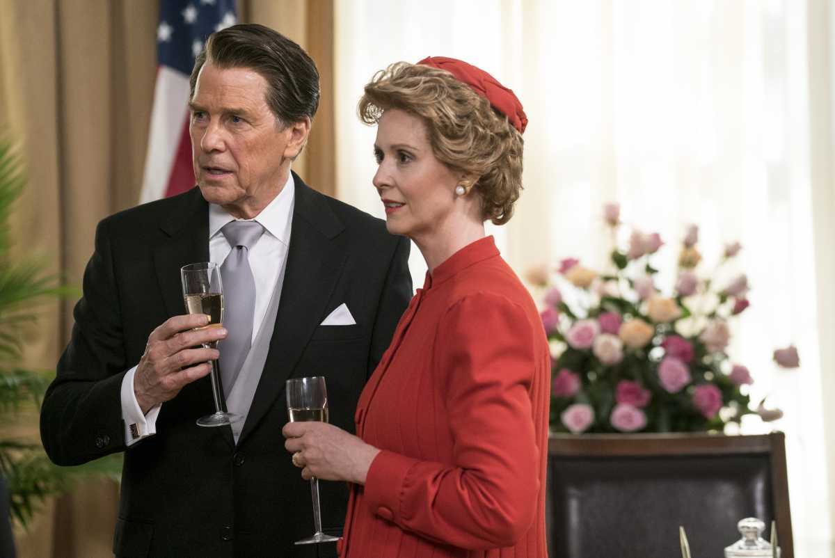 Tim Matheson (as Ronald Reagan) and Cynthia Nixon (as Nancy Reagan) in Killing Reagan.
(Photo Credit: National Geographic Channels/ Hopper Stone, SMPSP)