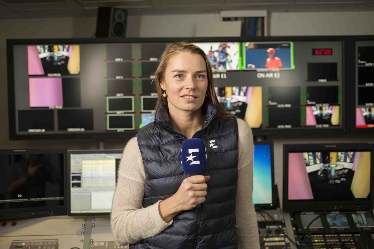 Paris. France le 12 janvier 2017. Portrait of Tina Maze. Eurosport Chanel.