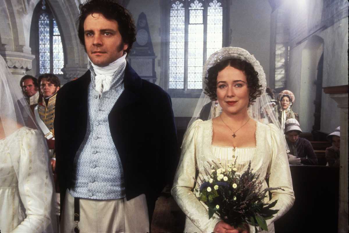 Picture shows: Mr Darcy (COLIN FIRTH) and Elizabeth Bennet (JENNIFER EHLE)
WARNING: The photography may only be used for publicity purposes in connection with the broadcast of the programme as licensed by BBC Worldwide Ltd and must carry the shown copyright legend. It may not be used for any commercial purpose without a licence from the BBC.
©ÊBBC 1995