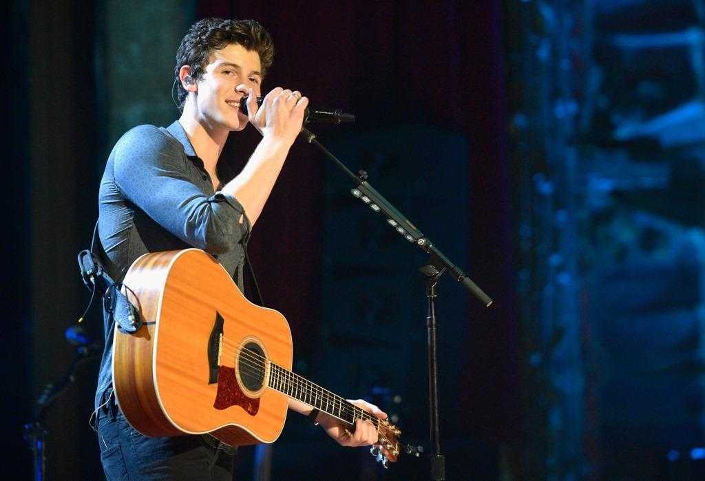 Musician Shawn Mendes performs onstage during MTV Unplugged at the Ace Theater on August 29, 2017 in Los Angeles, California.
