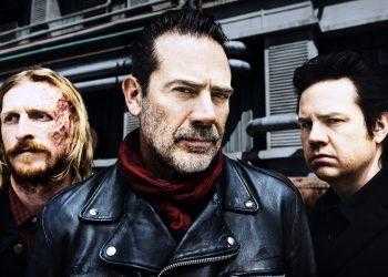 Jeffrey Dean Morgan as Negan, Josh McDermitt as Dr. Eugene Porter, Austin Amelio as Dwight - The Walking Dead _ Season 8, Gallery - Photo Credit: Alan Clarke/AMC