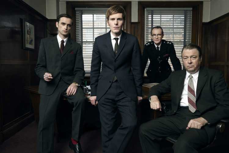 Mammoth Screen Ltd presents
ENDEAVOUR for ITV
Picture shows: SHAUN EVANS as Endeavour, JACK LASKEY as DS Peter Jakes, ANTON LESSER as Ch Supt Bright and ROGER ALLAM as DI Fred Thursday
© ITV / Mammoth
For more info please contact Pat Smith at patrick.smith@itv.com or 02071573044