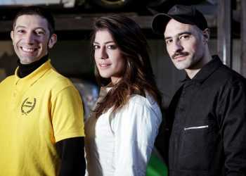 CORTESIE PER L'AUTO - Marcello Mereu – car detailer, Vicky Piria – pilota, Emanuele Sabatino – meccanico
