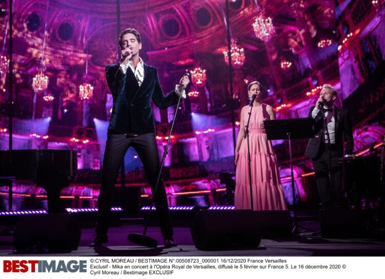 Exclusif - Mika en concert à l'Opéra Royal de Versailles, diffusé le 5 février sur France 5. Le 16 décembre 2020
© Cyril Moreau / Bestimage Exclusive - No Web No Blog pour Belgique et Suisse