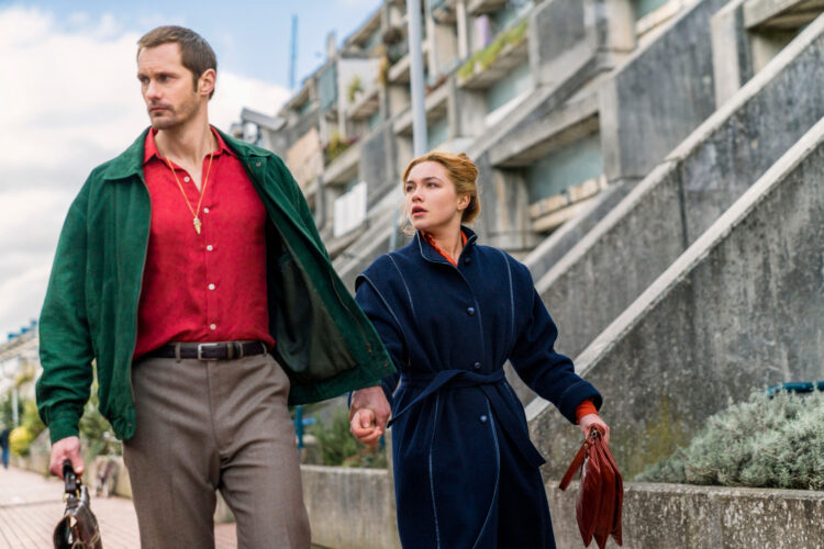 Alexander Skarsgård as Becker, Florence Pugh as Charlie Ross - The Little Drumer Girl _ Season 1, Episode 3  - Photo Credit: Jonathan Olley/AMC/Ink Factory