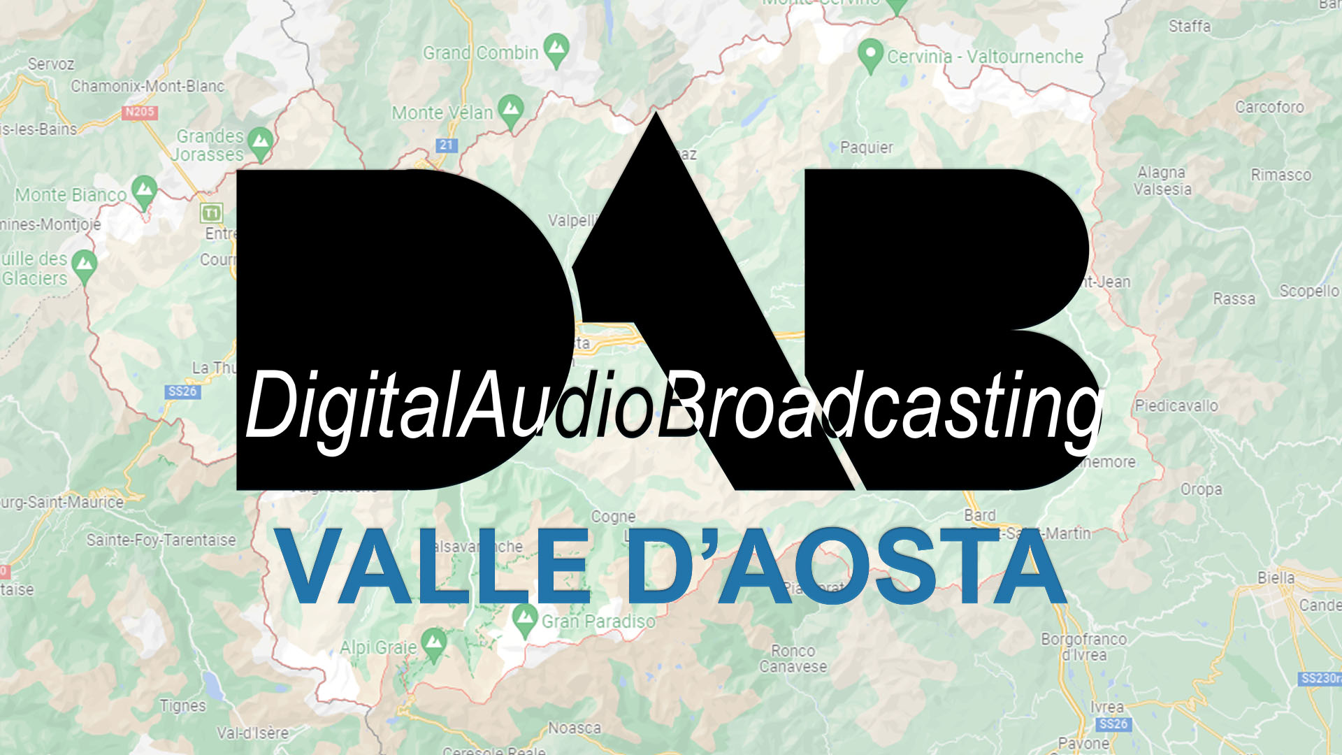 MUX e Frequenze Radio DAB in Valle D'Aosta