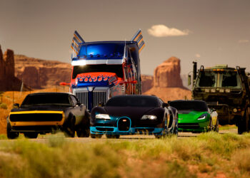 The Autobots in TRANSFORMERS: AGE OF EXTINCTION, from Paramount Pictures.